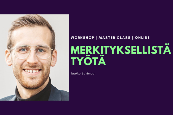 Jaakko Sahimaa: Merkityksellistä työtä