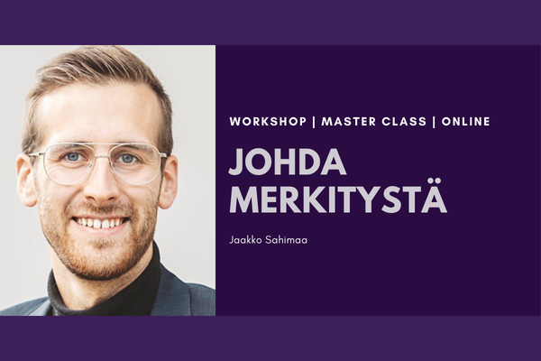 Jaakko Sahimaa: Johda merkitystä
