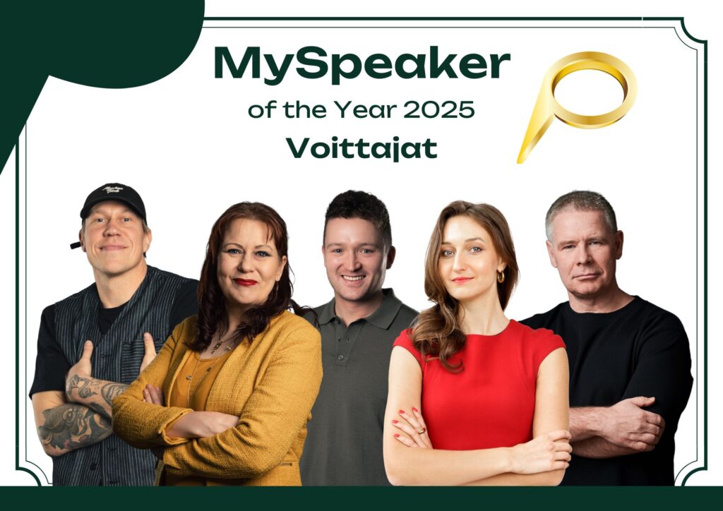 MySpeaker of the Year 2025 – vuoden vaikuttavimmat puhujat ja juontaja palkittu